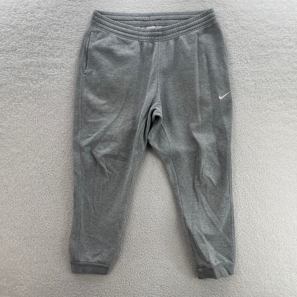 Nike Sweatpants Mens 2XL Gray Sportswear Club Fleece Jogger Gym Comfort Sport